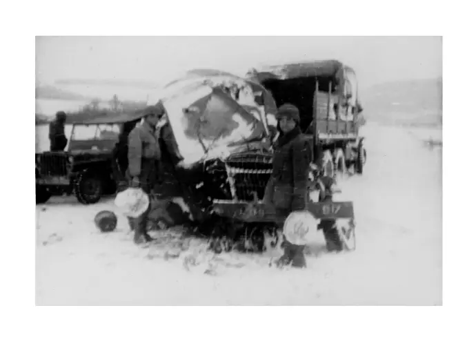 K-43 truck damaged by Tellermine