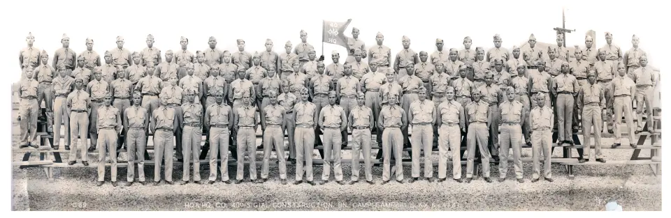 40th Light Signal Construction Battalion group photograph