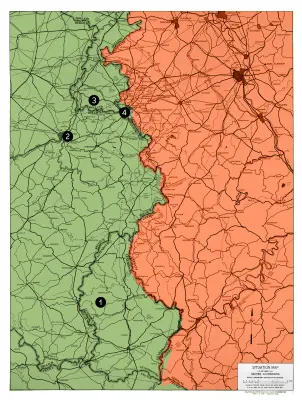 Benelux situation map October 1944