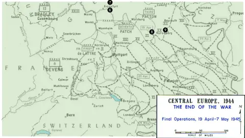 Final Operations map May-June 1945