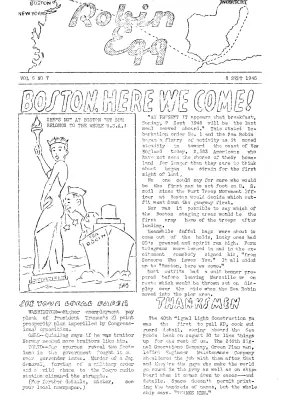 Robin Egg Newsletter September 1944