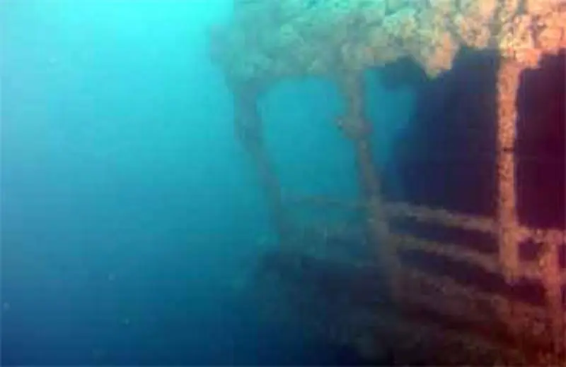 ROV photo of S.S. Jacob Luckenbach wreck