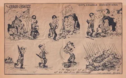 Sad Sack comic clipping